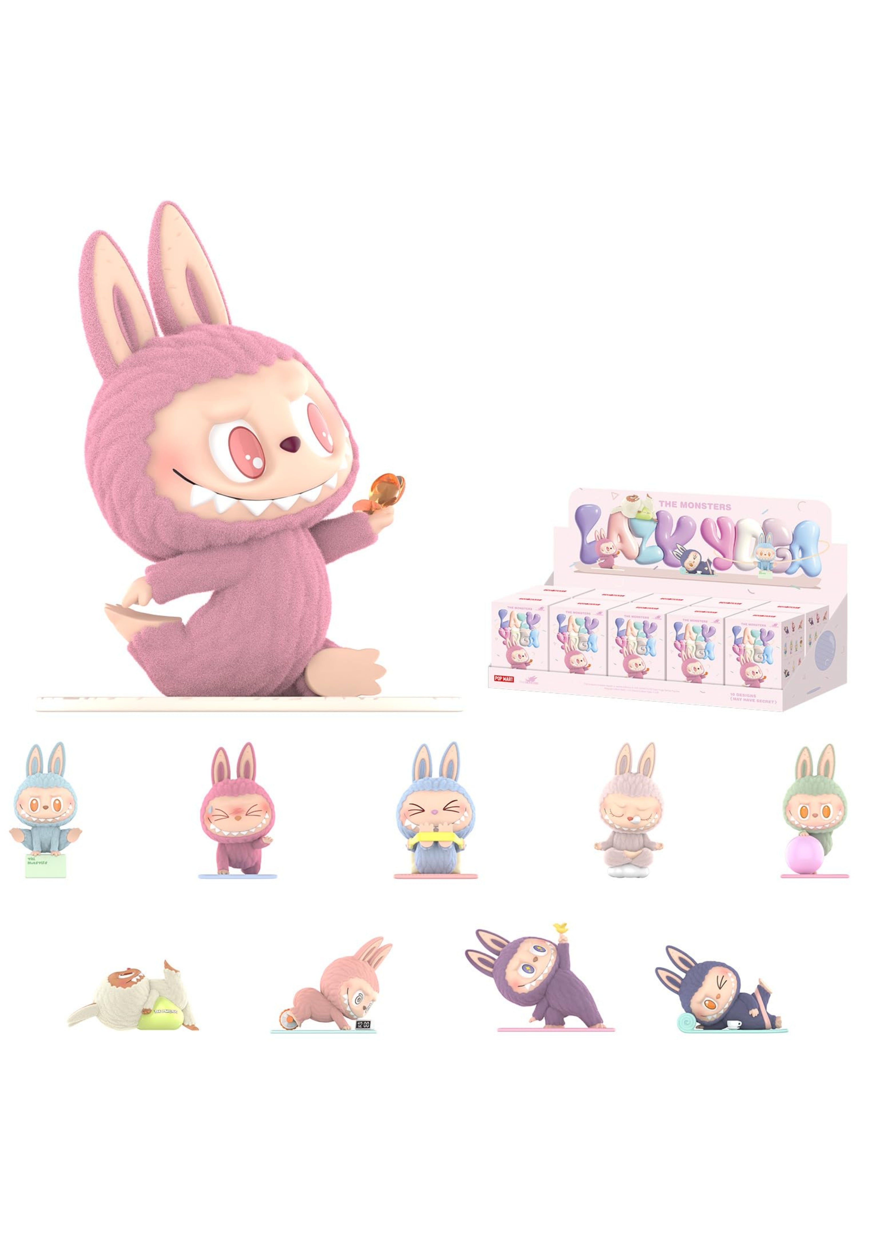THE MONSTERS Lazy Yoga Series Figures (SINGLE BOX)