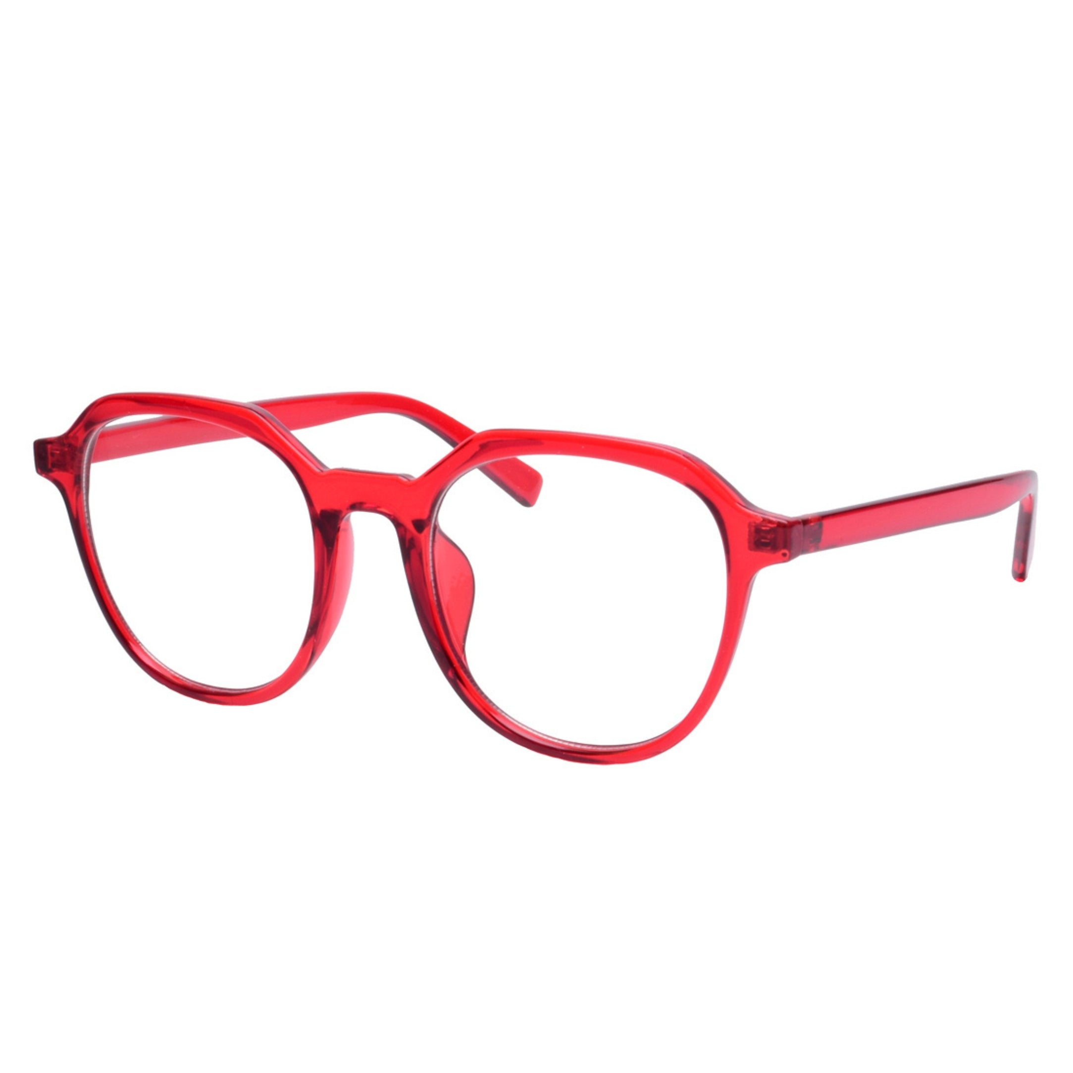 Classic round red blue light glasses