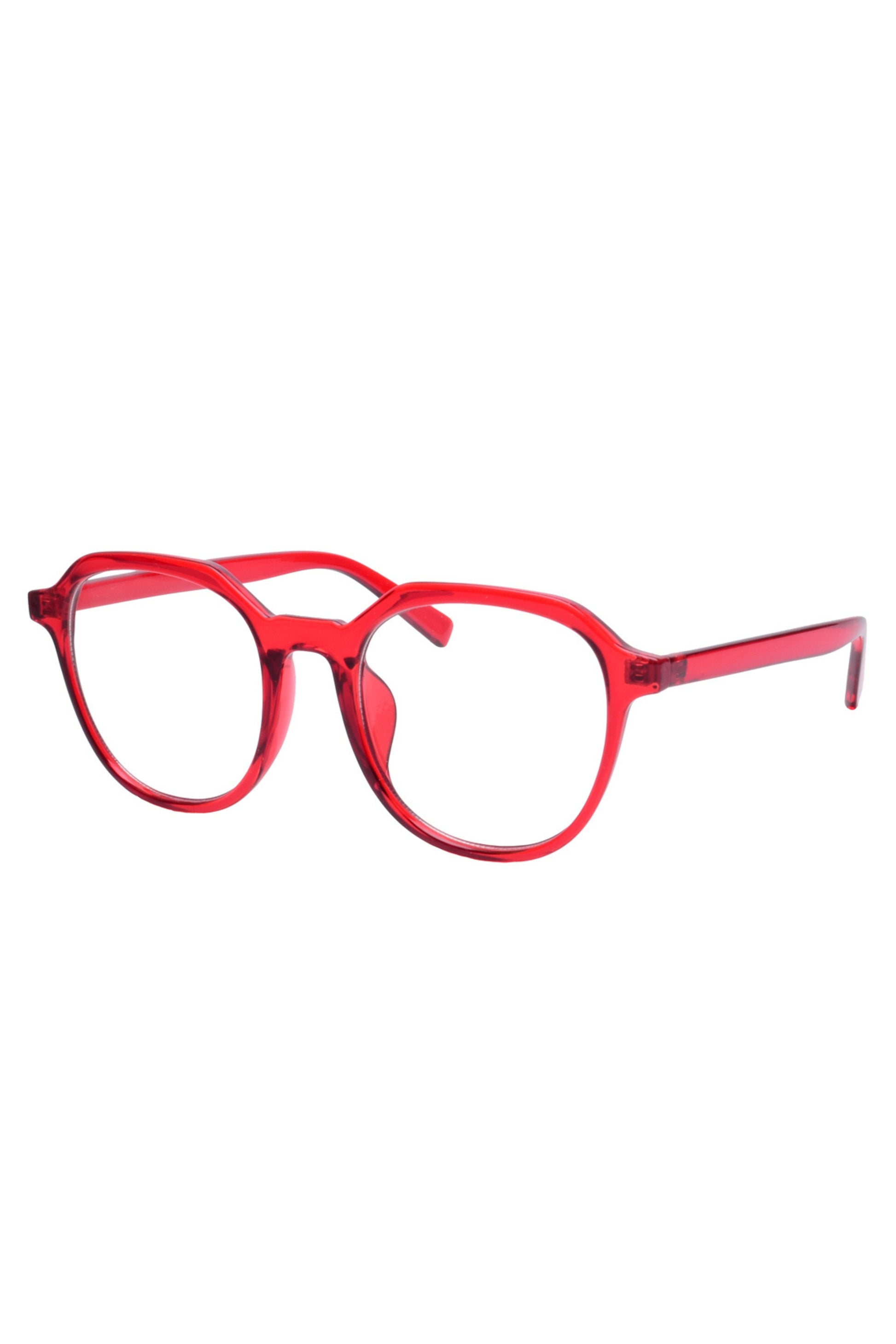 Classic round red blue light glasses