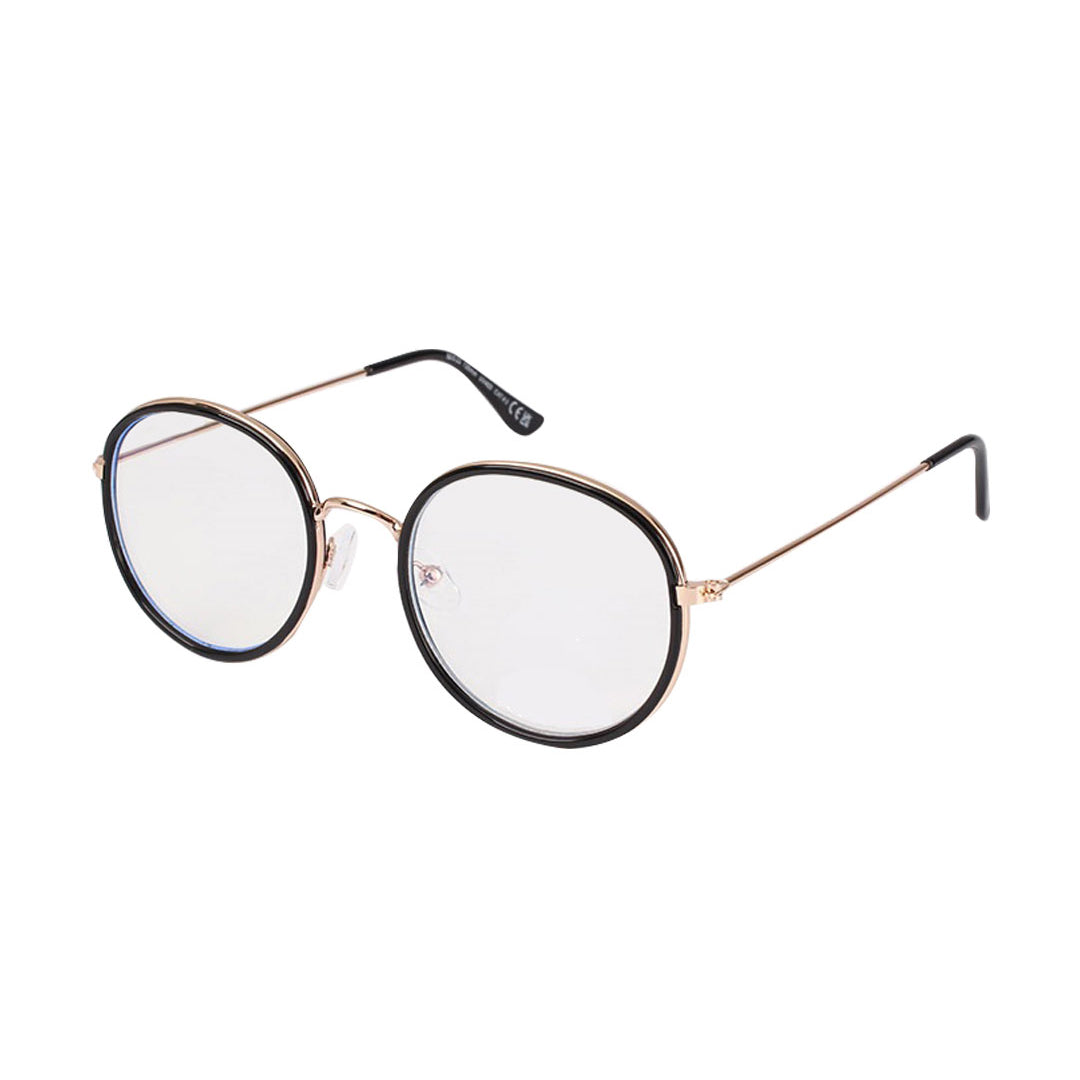 Comfortable fit with lightweight durability round blue light glasses 