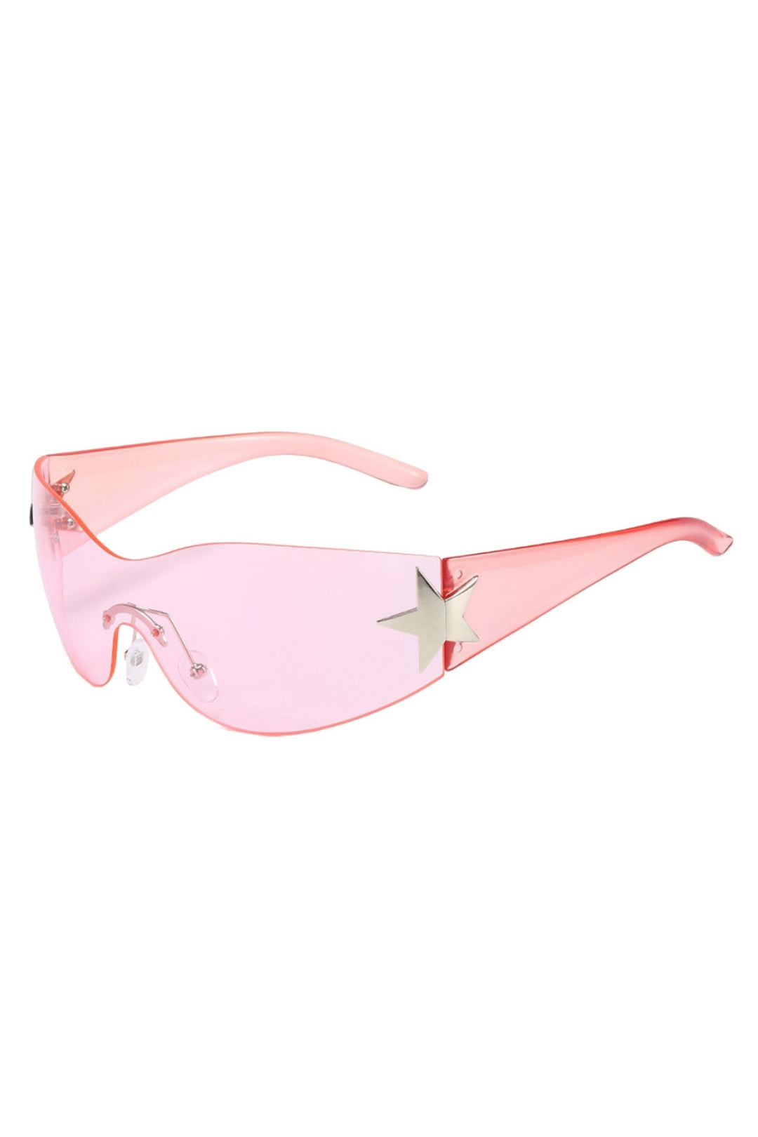 CYBER STAR Sunglasses – Trendy Shield Frames with Star Accent
