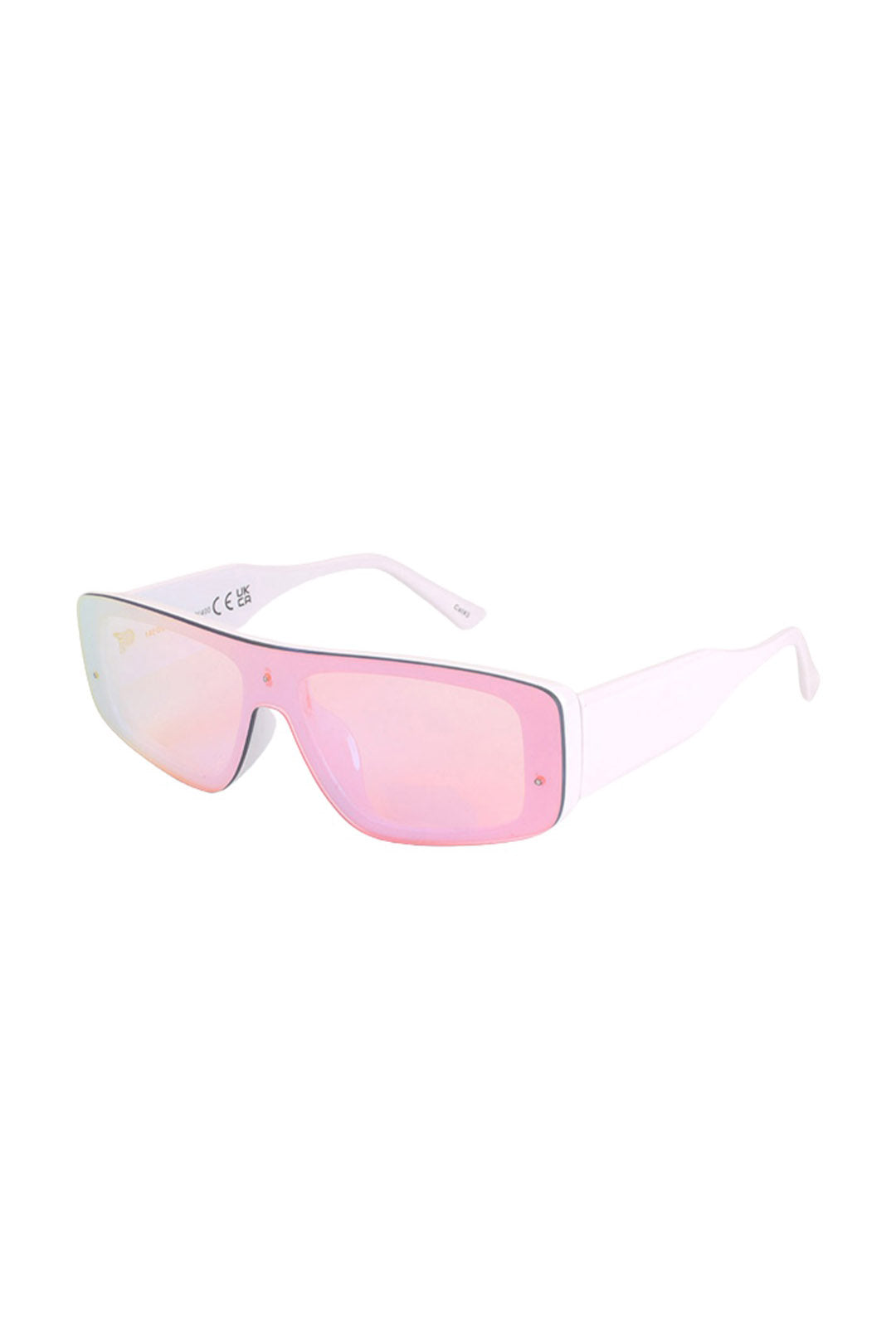 Oversized DANICA shield sunglasses with a sleek polycarbonate frame, offering full UV protection — perfect for bold, futuristic, and festival-ready looks.
