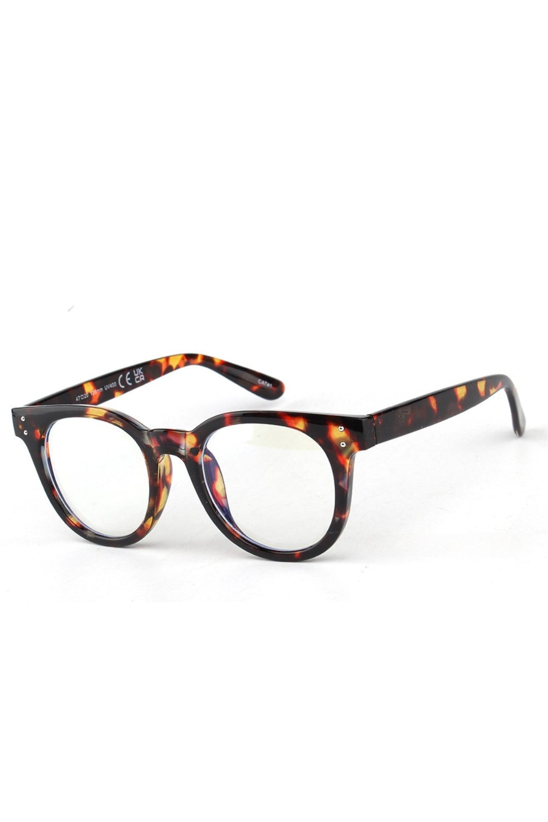 round tort Blue light blocking computer glasses