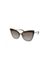 EXTREME QUEEN stainless steel sunglasses with gradient brown lenses and bronze mirror top.