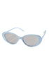 Lightweight polycarbonate cat eye sunglasses