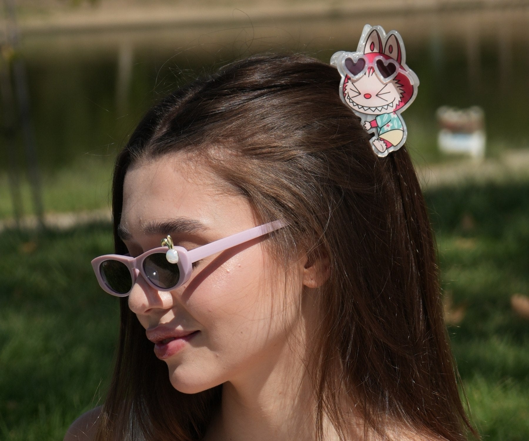 The Monsters LABUBU Drunk in Sea Series Hair Clip