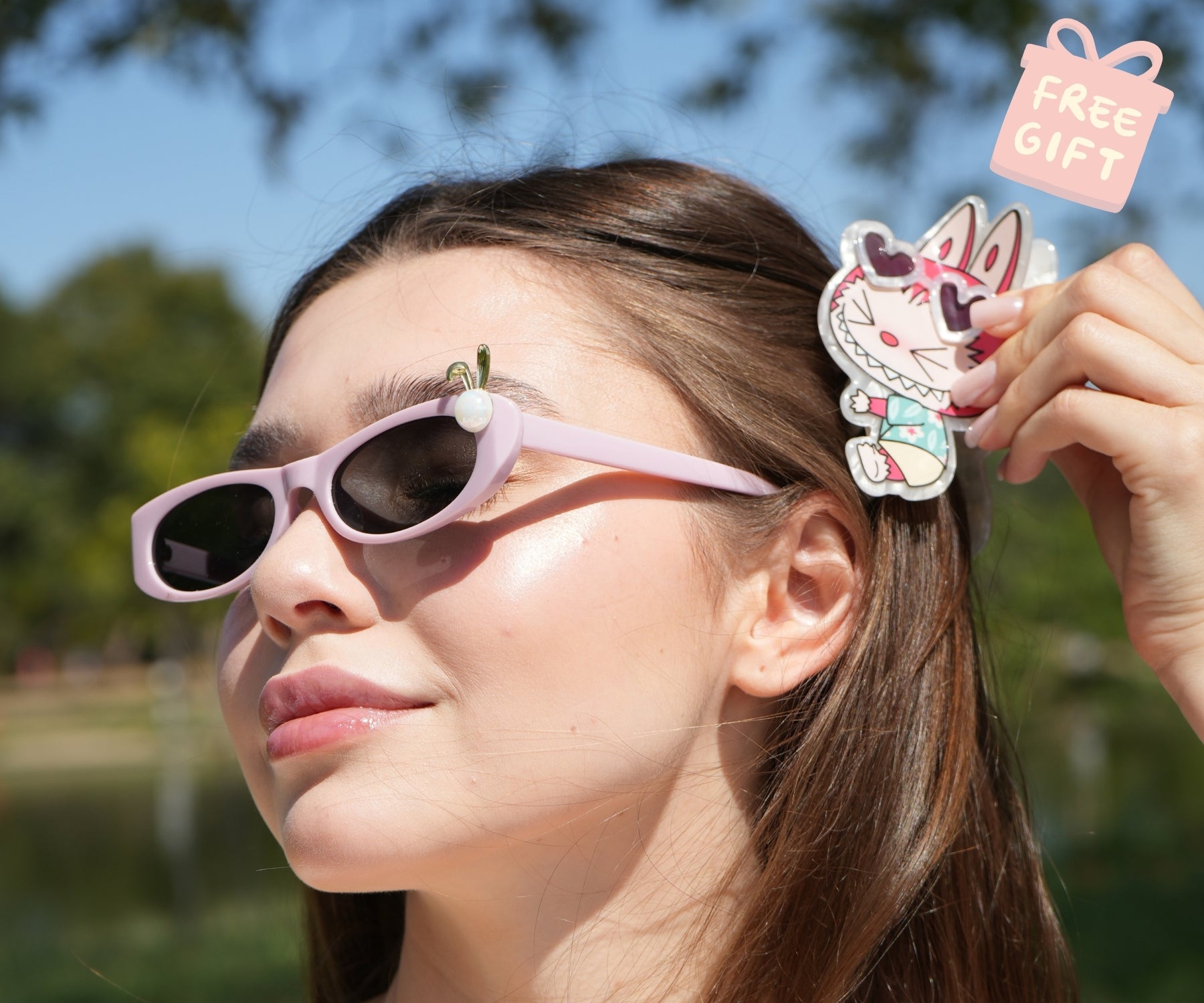 The Monsters LABUBU Drunk in Sea Series Hair Clip