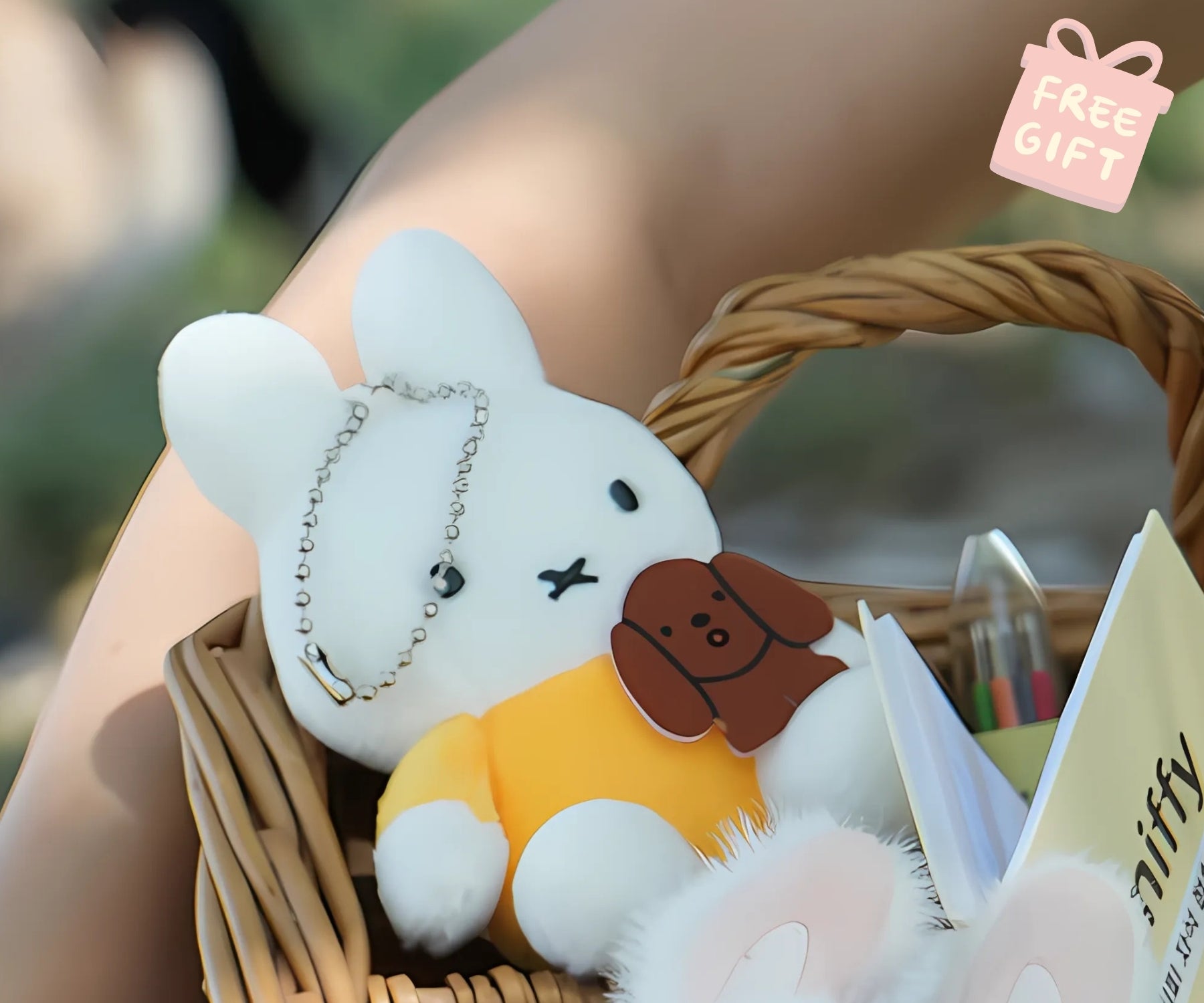 Limited Miffy Plush with lovely animal Keychain Bag Charm