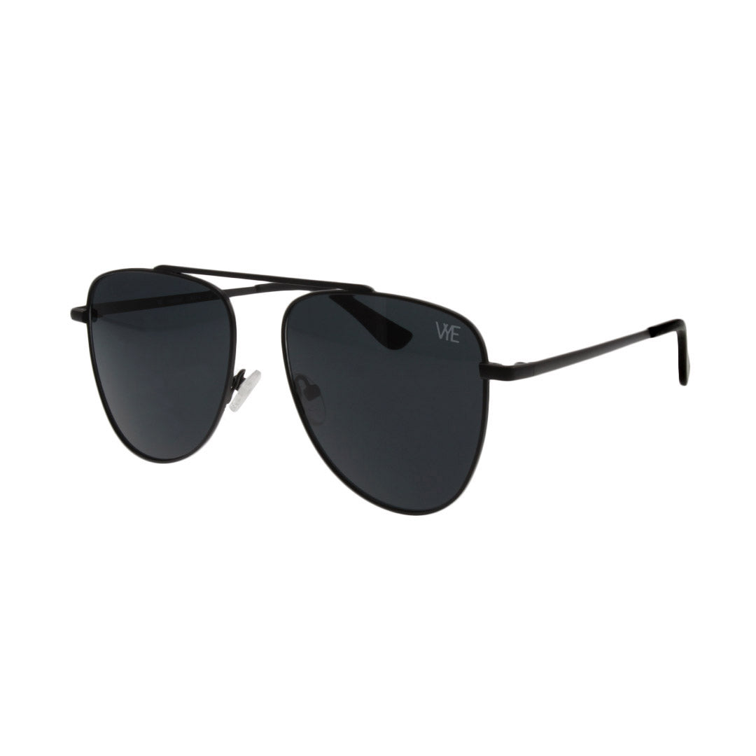 INSTINCT sunglasses in black frame and smoke UV lenses