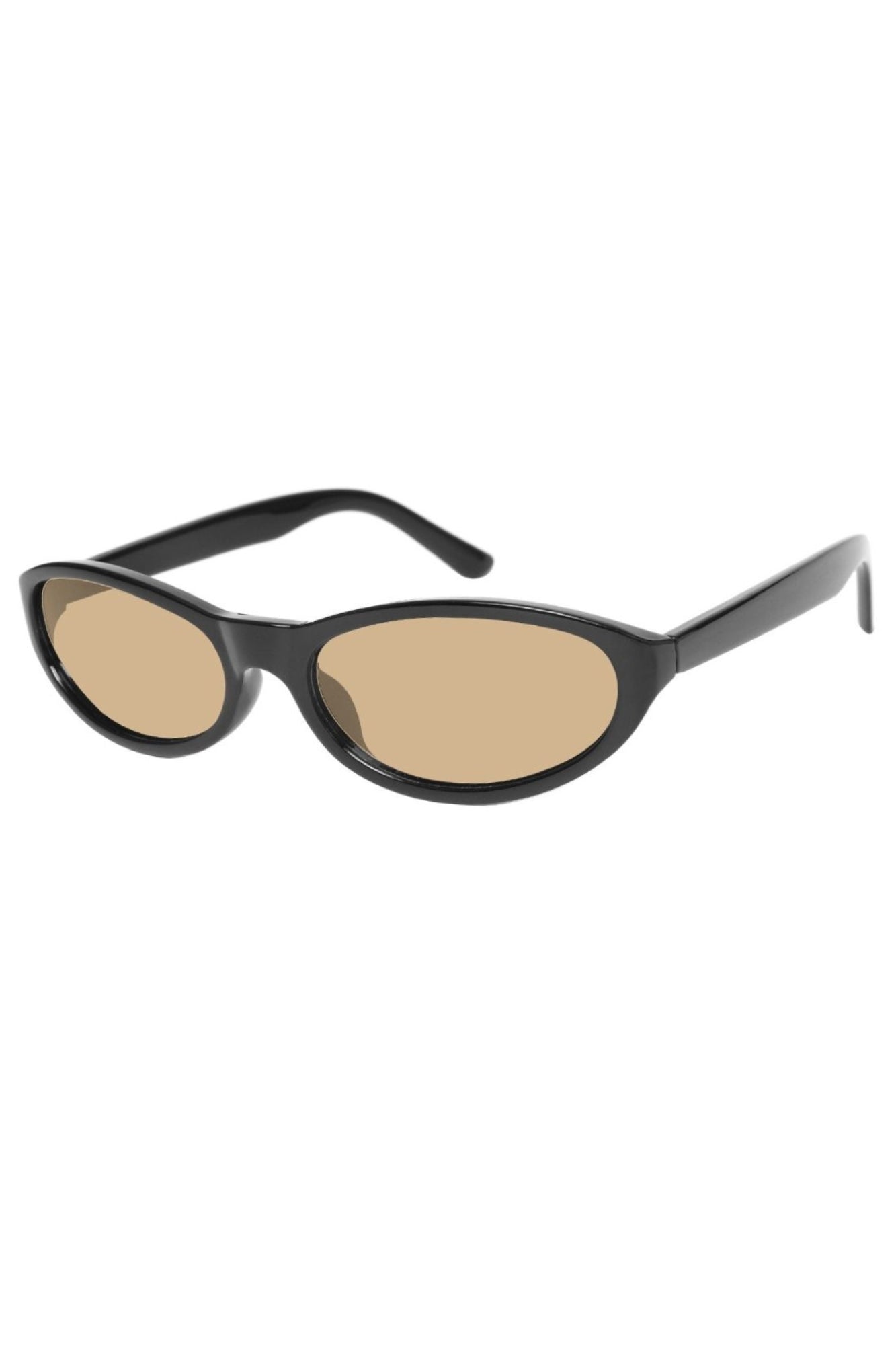 Black sunglasses with brown lenses