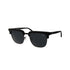 Sleek Shiny Black SLATE Sunglasses with Matte Black Metal Detail