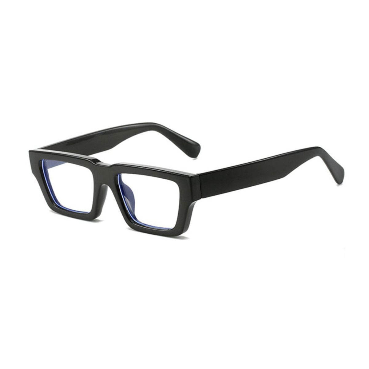 Black rectangular eyeglasses 