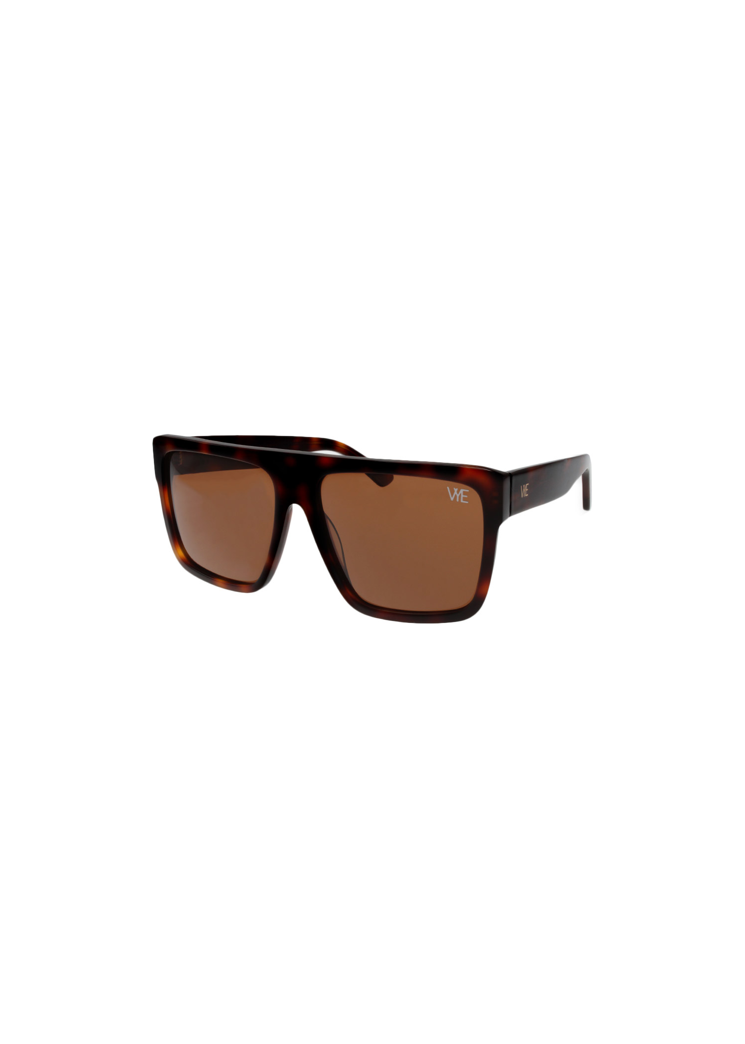 THERMAL oversized tortoise acetate sunglasses with solid brown polarized lenses for full UV protection